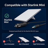 Câble Starlink Mini 10m 12V-24V 3A Charge Rapide Gaine PVC Étanche Extension d'Alimentation CC Ordinateur Allume-Cigare Voiture