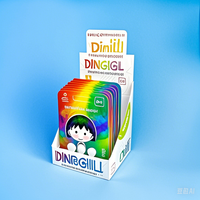 Mini boîte à pilules vide en plastique de 10 capsules mallette de rangement avec blister insérer carte emballage tablette bouteille blister carte boîte d'affichage