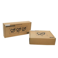 Caja de Cartón Corrugado Personalizada para Envíos, Impresión a una Cara, para Comercio Electrónico, Envíos, Venta Minorista y Embalaje de Regalos