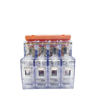 Disjoncteur miniature QHB7-63 C63 4P 63A 400V 6KA 50Hz, boîtier transparent, rail DIN, GB/T 10963.1, CCC