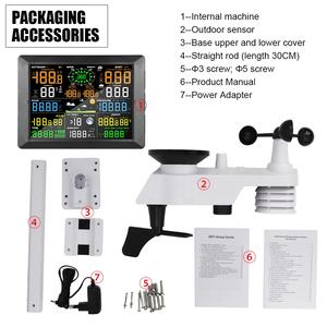 Hava İstasyonu wifi + UV indeks tipi RTS 9 in 1 büyük ekran kapalı ve WIFI bağlantısı açık hava sensörü satılık hava istasyonu - Product Image 2