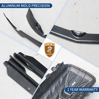 Kit carrosserie aérodynamique en fibre de carbone OEM pour Chevrolet Corvette C8 Stingray 2020-2021 : Lame avant, jupes latérales, diffuseur arrière, aileron haut