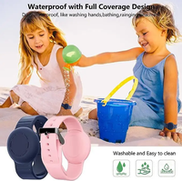Bracelet étanche en silicone souple Sûr Confortable à Porter Sangle Réglable GPS Tracker Étui de Protection pour Bracelet Airtag