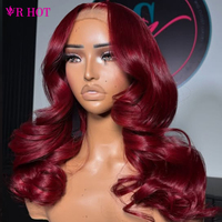 Wig Rambut Asli Raw Wavy 13X6 HD Lace Frontal, Wig Full HD Lace dari Vendor, Rambut Asli Virgin dengan Kutikula Tertata Rapi, Wig Tanpa Lem