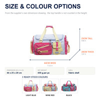 Sac de voyage en tissu avec imprimé à pois et compartiment à chaussures pour un usage unisexe, vente en gros pour les acheteurs en gros