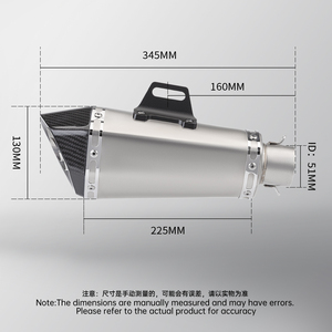 Pour F900R F900XR <span class=keywords><strong>F</strong></span> <span class=keywords><strong>900</strong></span> R <span class=keywords><strong>XR</strong></span> 2020-2025 Tube à enfiler systèmes d'échappement de moto modifier 51mm Interface mi lien tuyau - Product Image 2