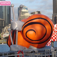 Beau modèle de publicité de ballon de fête d'escargots de décoration de discothèque gonflable avec ventilateur intégré