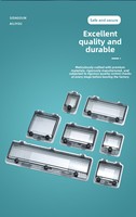 Boîtier de distribution EKYK YKW-02B IP65 ABS 10 voies avec couvercle de protection pour instruments électroniques 23 modules