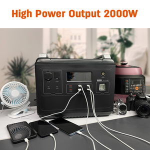 New Energy 2000W Portable Power <b>Storage</b> Power Supply Solar Generator Power Station <b>Camping</b> Support Solar Charging - Product Image 6