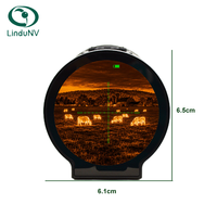 50Hz Thermal Imaging Scope Rangefinder 320x240 12um Pulse 275g Mini Infrared Monocular Berburu Luar Ruangan Tahan Air IP65