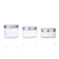 Vente en gros fabricant : Pots vides transparents en aluminium, PET et plastique de 120 ml (4 oz) et 8 oz pour cosmétiques, desserts, bonbons, soins de la peau et poudres en vrac