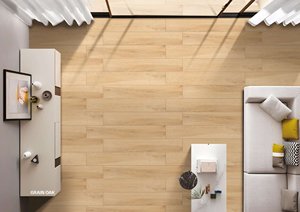 Azulejo de suelo de 200x1200mm, azulejo de cerámica de madera antideslizante, azulejos de porcelana esmaltada con aspecto de madera de cerámica Foshan para sala de estar y dormitorio - Product Image 6