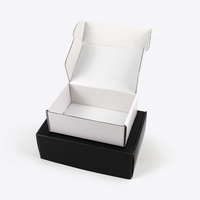 Boîte en carton ondulé pliable personnalisée avec impression couleur pour chaussures, t-shirts, vêtements, cadeaux, cosmétiques, expédition et envoi postal