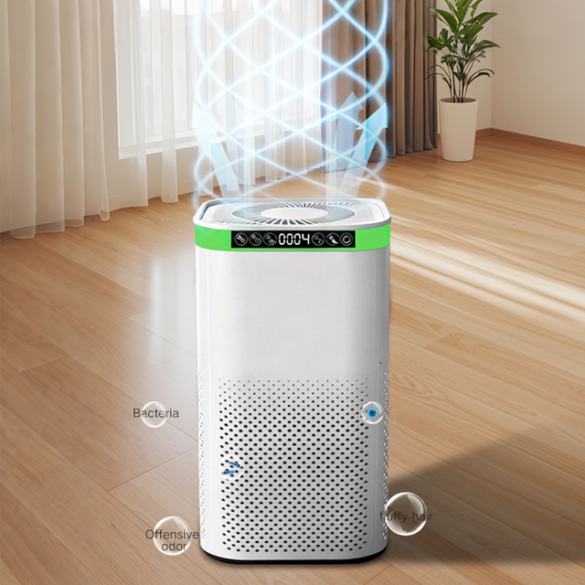 Wholesale Electric Plastic Air Purifier Hepa H13 True Home Portable Uvc Negative Ion Generator High Quality Wifi Alexa Desktop
