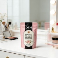 Gummies Équilibre Hormonal Femme OEM/ODM Myo-Inositol Vitamine D3 Mélange Herbal Antioxydant Végétalien Produits de Beauté Reproductive