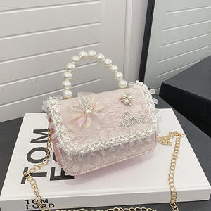 Новая детская маленькая сумочка-кроссбоди с жемчугом, в стиле принцессы Эльзы, стильная и милая, для девочек - Product Image 6