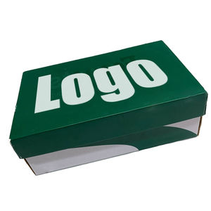 Boîte à chaussures en carton noire personnalisable pour baskets, bottes et chaussures à <span class=keywords><strong>talon</strong></span>, avec logo sur mesure - Product Image 1