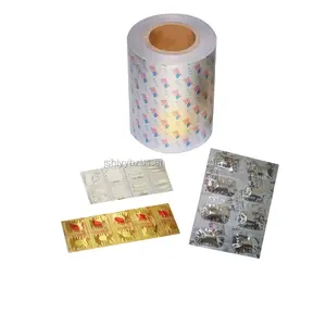 Bandes de feuille de blister en aluminium de qualité pharmaceutique d'usine pack feuille Alu Alu pour l'emballage de bande