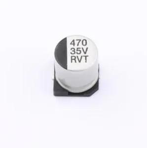 Condensateur électrolytique en aluminium à montage en surface RVT470UF35V67RV0056 Original 35V 470uF 20% – Service de liste BOM – Approvisionnement immédiat - Product Image 1