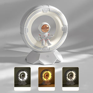 Lámpara Nocturna Infantil de Astronauta de Dibujos Animados, Recargable por USB, con Sensor Táctil y Regulable, Decoración para Habitación - Product Image 6