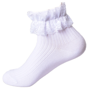 <span class=keywords><strong>Calcetines</strong></span> de punto para mujer, transpirables, con volantes, de colores, versátiles, cómodos, a la moda, de textura suave, para primavera - Product Image 1