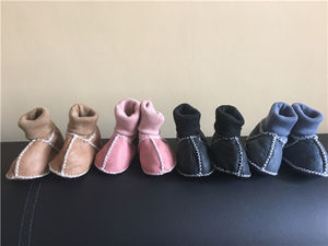Peau de mouton véritable blanche naturelle pour bébé Schuhe <span class=keywords><strong>Pelz</strong></span> - Product Image 6