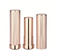 Tube de baume à lèvres torsadé en aluminium métallisé vide, personnalisable, de qualité supérieure, pour marque privée, en gros, pour maquillage et baume à lèvres