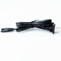 IEC 60227 2C 0.75mm2 PVC C8 prise 2 broches C7 prise CE pour cordon d'alimentation certifié 1M/1.5M AC ordinateur Construction industrielle cuivre