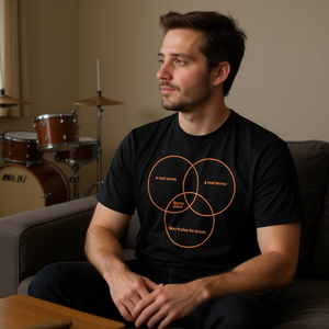 Camiseta con estampado de un gusano real y un médico que le encanta tocar el tambor - Product Image 3