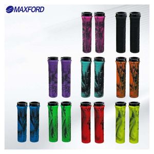 Poignées de guidon de vélo MAXFORD, poignées de VTT de haute qualité, antidérapantes, manchons <span class=keywords><strong>MTB</strong></span>, absorption des chocs, poignées pour vélo BMX/downhill/pliant - Product Image 1