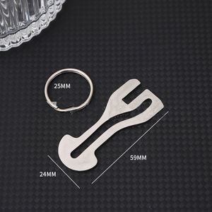 Clé de déverrouillage pour chariot de courses en acier inoxydable, porte-clés vierge, jeton de déverrouillage pour chariot, porte-clés de déverrouillage de chariot - Product Image 1