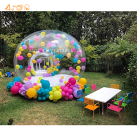 PVC Globe Clair Transparent Igloo Dôme Tente En Plein Air Camping Événement Fête De Mariage Gonflable Bulle Maison