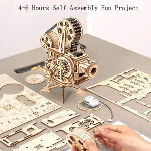 Robotime <span class=keywords><strong>Rokr</strong></span> <span class=keywords><strong>Bois</strong></span> Artisanat LK601 Éducatif Miniature Vitascope Modèle Jouet <span class=keywords><strong>3D</strong></span> Puzzles En <span class=keywords><strong>Bois</strong></span> Pour Adultes - Product Image 2