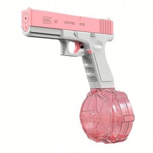 Pistolet à eau électrique automatique portable pour enfants, idéal pour la plage, les jeux d'extérieur, les piscines, les éclaboussures estivales, jouet promotionnel - Product Image 1