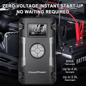 모바일 파워 <span class=keywords><strong>600A</strong></span> 점프 스타터 전원 은행 리튬 점퍼 케이블 12v 배터리 부스터 <span class=keywords><strong>600A</strong></span> 자동차 용 소형 공기 압축기 스타터 - Product Image 2