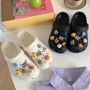 Dép Croc mùa hè <span class=keywords><strong>t</strong></span>ự làm dành cho nữ và nam, đế xuồng, đi biển, thoáng khí, kiểu đôi, dép EVA, dép lỗ - Product Image 2