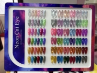 Nouveau design : Kit de vernis gel œil de chat magnétique, 36 couleurs néon, personnalisable