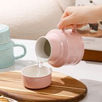 Ins jolie bouilloire de grande capacité tasse en céramique tasse de ménage de grande valeur tasse de bureau avec couvercle tasse d'eau potable