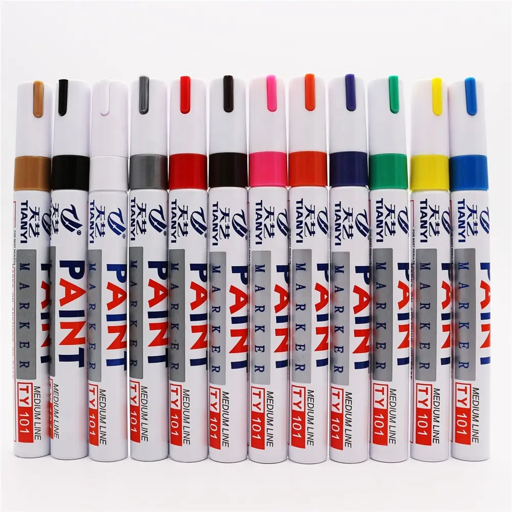 Hot sale 12 colours oil based waterproof durable permanent paint marker pen graffiti markers tire pen