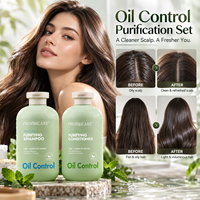Shampooing et après-shampoing OEM à l'acide salicylique et au zinc PCA pour purifier, déboucher les pores, réduire les pellicules et contrôler le sébum, pour cheveux gras