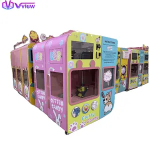 Tunisia Kids Game Park distributore automatico di zucchero filato rosa di medie dimensioni per snack