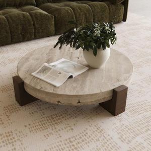 Set di Tavolini da Tè di Lusso in Stile Cinese Moderno, <span class=keywords><strong>Design</strong></span> Semplice con Piano in <span class=keywords><strong>Vetro</strong></span> e Cassetto per Soggiorno - Product Image 5