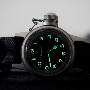 Montre mécanique vintage de plongée en acier inoxydable de 36 mm, montre mécanique minimaliste rétro pour homme - Product Image 2