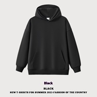Setelan Jaket Hoodie Oversize Pria RS400 Musim Gugur, Celana Pendek, Bahan Fleece 100% Katun Tebal Anti-Pilling, Panjang, Siap Pakai