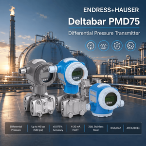 Sensor de Proceso Deltabar PMD75 HART 4-20mA de Endress+Hauser, Instrumento de Medición Diferencial E+H - Product Image 1