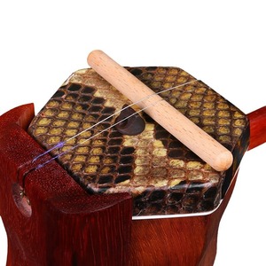 Almohadilla silenciadora para erhu, tipo largo, para ensayo, con acolchado de protección de piel de serpiente - Product Image 1