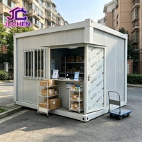 Bâtiment préfabriqué à construction rapide, maison conteneur modulaire, bureau de chantier temporaire en acier, portable et démontable, avec énergie solaire, chambre et atelier
