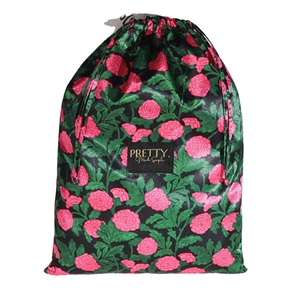 Sac à cordon en satin de luxe avec impression numérique intégrale, étiquette en tissu personnalisée, pour vêtements, chapeaux et sacs à main, sac anti-poussière en satin - Product Image 1