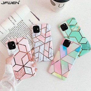 Funda de TPU con diseño de mármol para <span class=keywords><strong>iPhone</strong></span> <span class=keywords><strong>11</strong></span>/<span class=keywords><strong>11</strong></span> <span class=keywords><strong>Pro</strong></span>, funda de teléfono golpes y accesorios para <span class=keywords><strong>iPhone</strong></span> Serie <span class=keywords><strong>11</strong></span>, gran oferta - Product Image 1