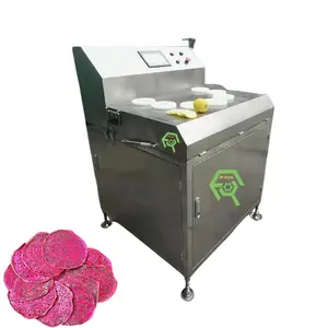 Rvs Professionele Snijmachine Aardbei Kiwi Pitaya Oranje Ronde Chips Snijmachine